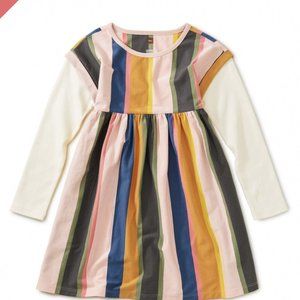 •NWT• Tea Collection Layered Sleeve Dress Size 2